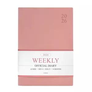 2026 오피셜 A5 위클리 다이어리 핑크무스 주간 25절 2026년다이어리 날짜형다이어리