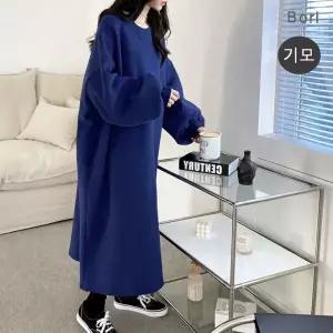 [보리보리/보리맘]두꺼운 양기모 에릴리 롱 빅사이즈 원피스