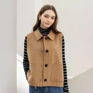 더핸드메이드 105000원 55~88 카라넥 핸드메이드 울 블렌드 베스트 이너아우터 305006