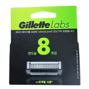 질레트 랩스 딥클렌징바 면도날 8개입 면도기날 (1srr)