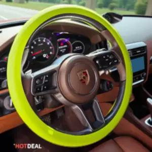 오핫딜 논슬립 핸들커버 실리콘 원형 14컬러 호환가능 논슬립 핸들커버 차량용 자동차 전차종용 그린