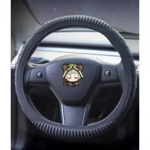 겨울 핸들커버 골프 실리콘 차량 내마모성 차량용 차량핸들커버 미끄럼방지 논슬립