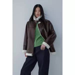 [VOV](본점) 보브 신세틱 레더 무스탕 점퍼 (7155475005)