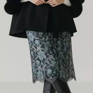 [막스까르띠지오]레이스 시스루 스커트