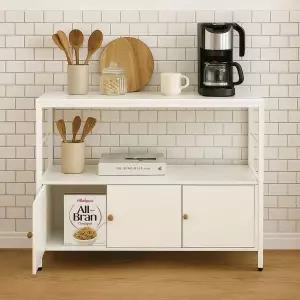 /가구느낌 복 주방수납장 전자레인지 선반 1200x350