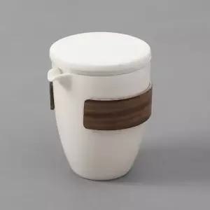 백자 다완 3인 도자기 휴대용 다기세트 (WF28DD1)