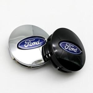 ABS 65mm 자동차 링 휠 센터 허브 캡 엠블럼 로고 실버 (포드 피에스타 몬데오 퓨전 익스플로러 이스케이프