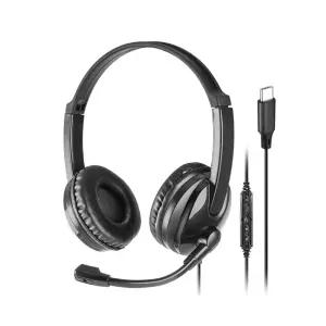 JEAF C타입 인강용헤드셋 어린이 초등학생 어학용 노트북 게임 유선 사무용 학습 게이밍 ENC 마이크