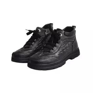 남자 부츠 구두 겨울 방한부츠 소가죽원단 아이젠 미끄럼방지 생활방수 털 방한화