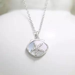 [리즈타라]순은 오로라 불가사리 목걸이 [주문제작]