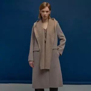 [르샵블랑](타임스퀘어점패션관)머플러 핸드메이드 싱글 투버튼코트-L1G41HCT800