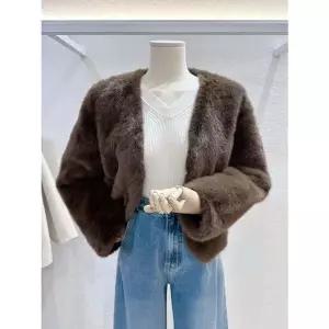 [LAP]브이넥 퍼자켓 (AR7XJ466)[35613942]