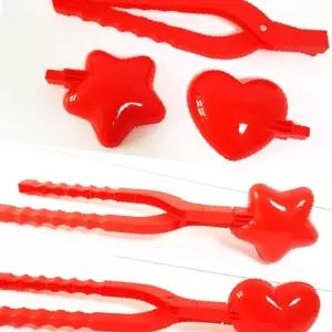 2in1 별 하트 눈뭉치제조기 눈사람 스노우볼메이커 눈싸움 눈집게 오리눈사람집게 오리눈집게 눈제조기