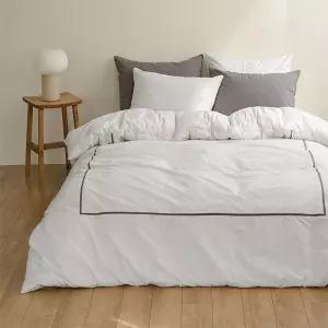 [드리울] 진짜 호텔이불 논퀼팅 고밀도 순면 무봉제 차렵이불세트 SS/Q