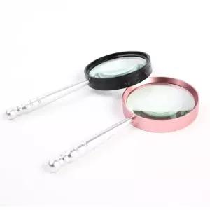 고급 8배 돋보기 휴대용 고배율 독서용 유리 알루미늄손잡이 확대경