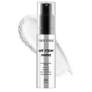 두꺼운 섬유 헤어 스타일링 파우더 u2013 엉킴 없음 끈적임 흰색 잔여물 볼륨 및 텍스처링을 위한 주입