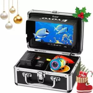 Eyoyo 수중 낚시 카메라 방수 1000TVL 비디오 물고기 찾기 7인치 LCD 모니터 12pcs 얼음 호수 및 보트
