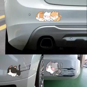 차량 스피드 흠집 커버 스티커 장식 튜닝 범퍼 보호 데칼 방수 주유구 오토바이 반사스티커