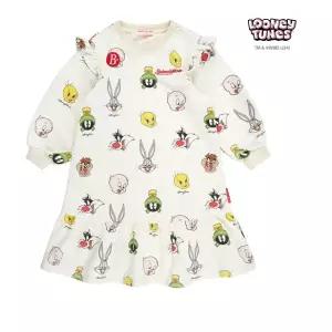 [롯데백화점]베베드피노 올오버 루니툰즈 러플 드레스BP43OD725