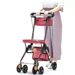 노인유모차 어르신 마비 걷기 운동 의자 경량 실버카