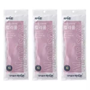 홀렌 마미손 컬러풀 튼튼한 고무장갑 중M 10개