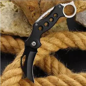 캠핑나이프 사냥 칼 생존 포켓 방어 서바이벌 키체인 xwu7+7LBT