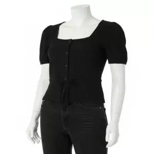 미쏘 스트랩 반팔 블라우스_MIWBWF804B 598721