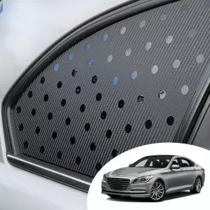 제네시스 BH 프라다 DH C필러 윈도우 스포츠 플레이트 타공 무타공 로고 포인트 컬러 데칼 스티커