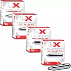 펠릿 건 및 에어소프트 건용 Umarex 고급 CO2 카트리지 12그램12개들이 팩 4개 묶음