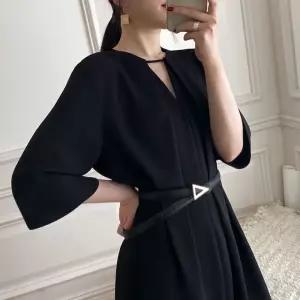 여름 통통 비즈니스룩 롱원피스 중장년 햅번