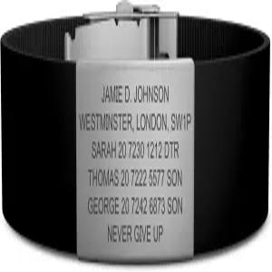 ROAD iD 팔찌 - 공식 ID 손목밴드 실리콘 걸쇠 식별 및 운동선수용 스포츠