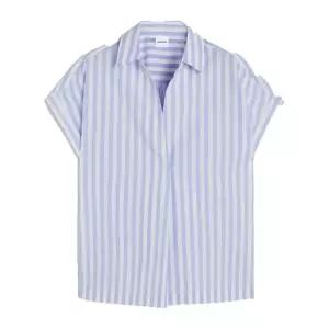 스트라이프 루즈핏 반팔 셔츠 5654 L08820069