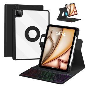 매직 탈착식 키보드 케이스, 아이패드 프로 11인치(4세대/3세대/2세대/1세대), 에어 11인치 M3 (2025) / M2 (2024), 5세대/4세대용, 펜 홀더 포함, 무선