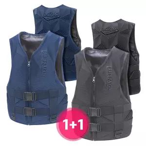[Q]BUFFALO 입체 성형 구명조끼 1+1 2개 슬림 부력보조복