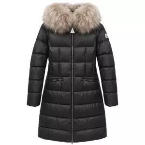 [몽클레르][명품] 몽클레어 BOEDIC 보에딕 로고 패치 후드 퍼 다운 롱패딩 블랙