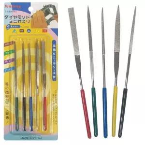 니지마 다이아몬드 야스리5P (DS-3024) 연마 줄세트 수작업공구 수공구 야슬이 야슬이세트