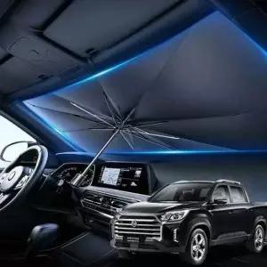 현이몰 렉스턴스포츠 우산형 햇빛가리개 차량용 앞유리커버 그늘막 앞유리햇빛가리개 운전석햇빛가리개