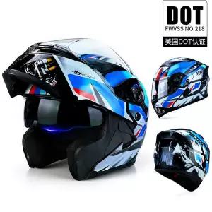 남성용 더블렌즈 오픈페이스 헬멧 여성용 오토바이 헬멧 올시즌 블루투스 헤드폰