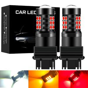 2X T25 3157 P277W T20 7440 W21W T15 LED 전구 자동 신호 램프 3030 DRL