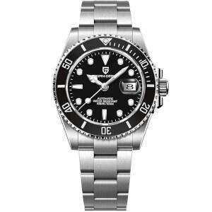 [미국배송] LACZ 덴튼 파가니 디자인 PD1639 남성 기계식 손목시계 세라믹 베젤 자동 시계 사파이어 유리 남성용 방수 100M 스포츠 일본 NH35A 무브먼트