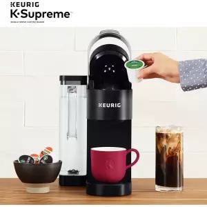 큐리그 슈프림 커피머신 K-Supreme 싱글 서브 K-컵 메이커 멀티스트림 블랙