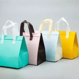 일회용보냉백 가방 손잡이 특대형 화이트 대형개 보온백