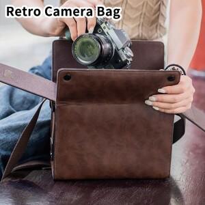 [호환품]레트로 복고풍 엔틱 DSLR 가방 크로스 바디 숄더 카메라 Fuji XT5 XS20 XM5 소니호환 호환호환 A7C