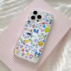 Kawaii Tamagotchi 게임 전화 케이스 iPhone 16 16e 15 14 13 12 11 Mini Pro Max X XR XSMax 7 8 Plus Cle