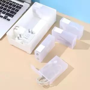 충전선 정리함 중형 책상용 핸드폰 충전기 선정리 보관함 (WFJ64RC)