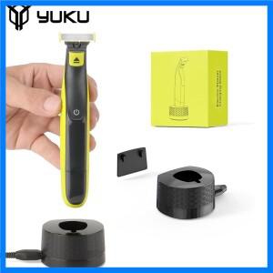 필립스 원 블레이드 면도기와 호환되는 YUKU 충전 스탠드 베이스 트리머 QP2520 QP2530 QP2630 QP2834/70용