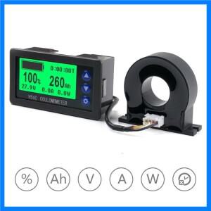 12V 24V 36V 48V 배터리 모니터 홀 쿨롱 미터 DC8-100V 100A 200A 300A 400A Lifepo4 납산 리튬 이온 리튬