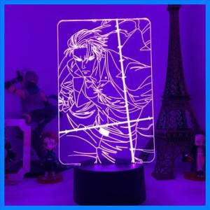 주술 가이센 고조 사토루 나나나미 켄토 스쿠나 3D LED 램프 침실 애니메이션 피규어 야간 조명 망지 아바