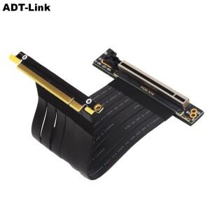 PCI 익스프레스 3.0 더블 90 도 직각 연장 케이블 3.0x16x16 16x 라이저 리본 익스텐더 그래픽 수직