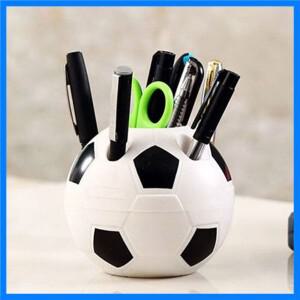 축구 모양 도구 용품 펜 연필 홀더 축구 모양 칫솔 홀더 데스크탑 랙 테이블 홈 장식 학생 선물